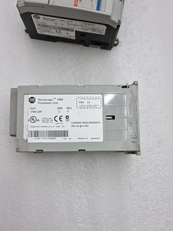 ALLEN BRADLEY 1764-24BWA MICROLOGIX 1500 WITH 1764-LSP (Power On as Photo)